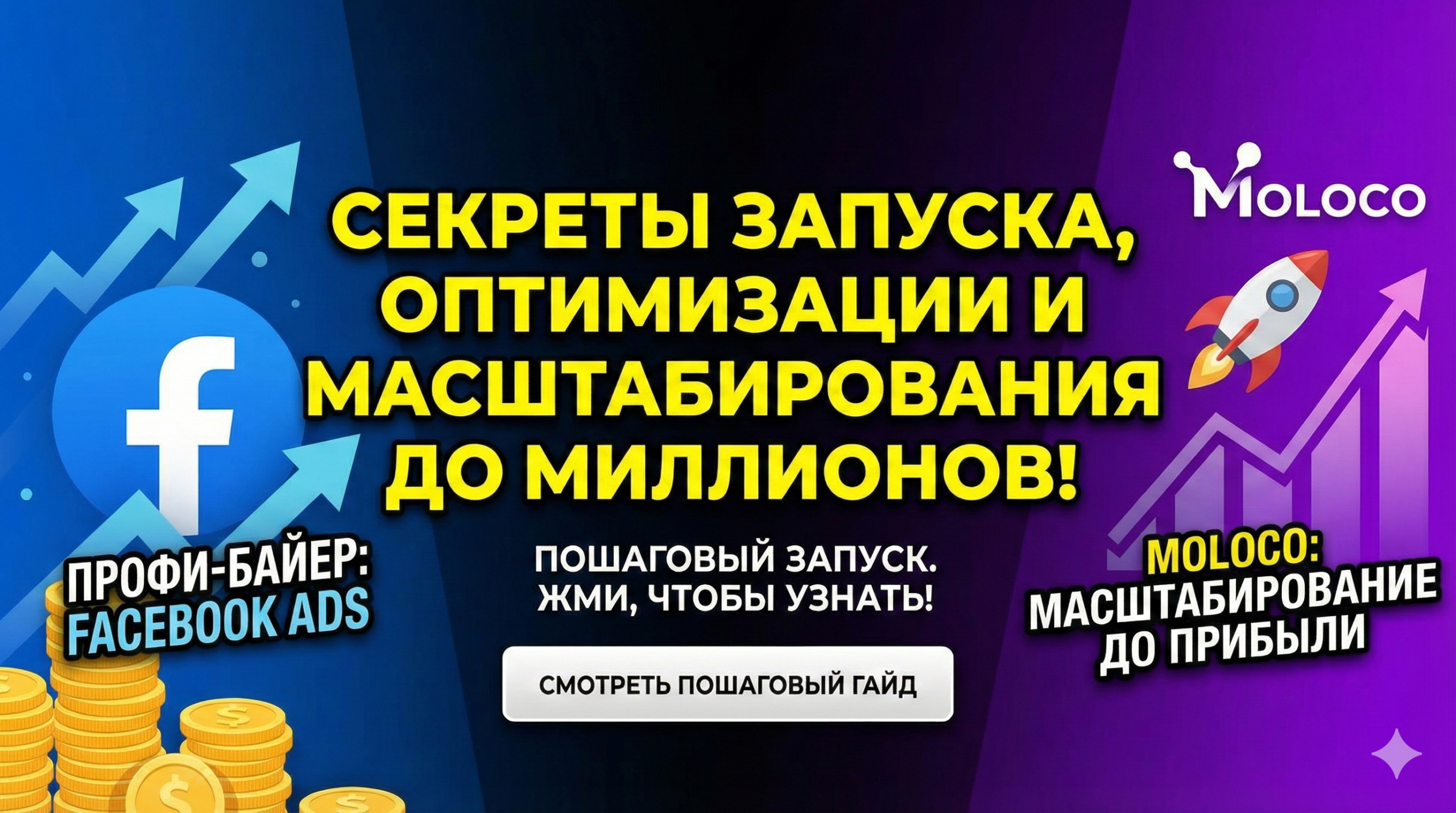 Профессиональный байер Moloco и Facebook Ads — запуск и масштабирование