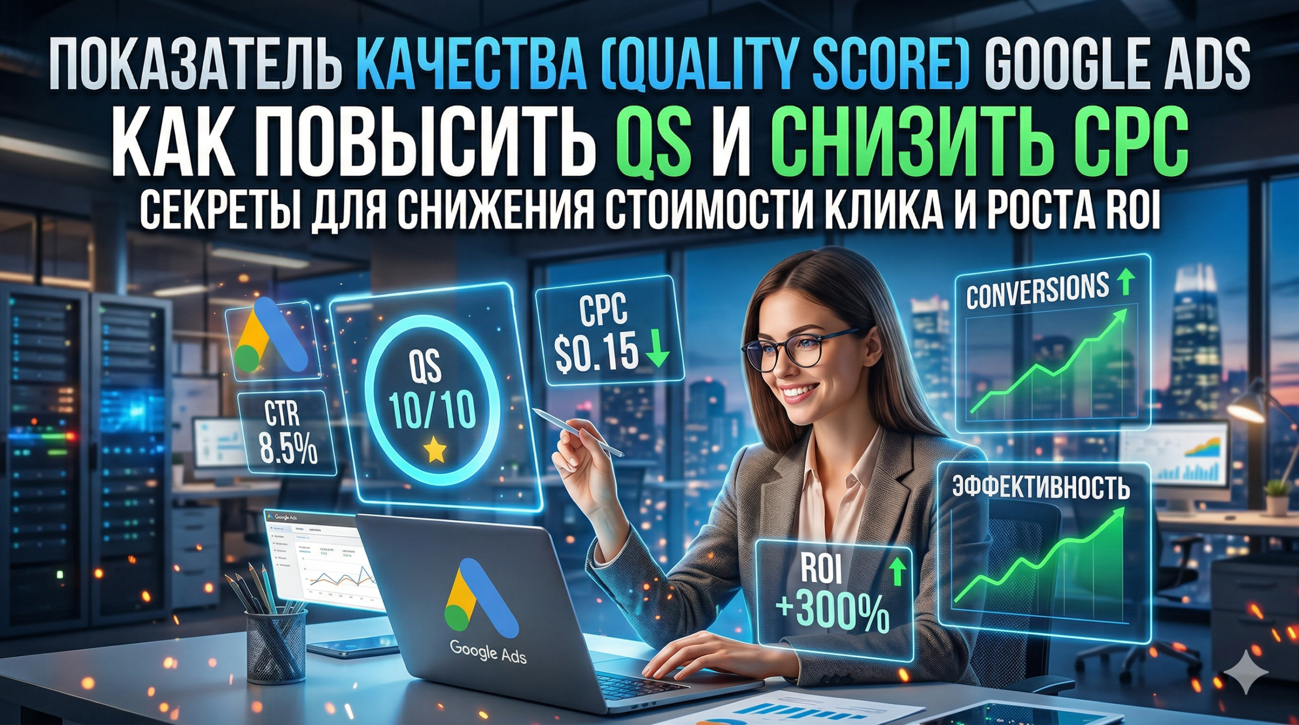 Показатель качества Google Ads (Quality Score) – как повысить QS и снизить CPC