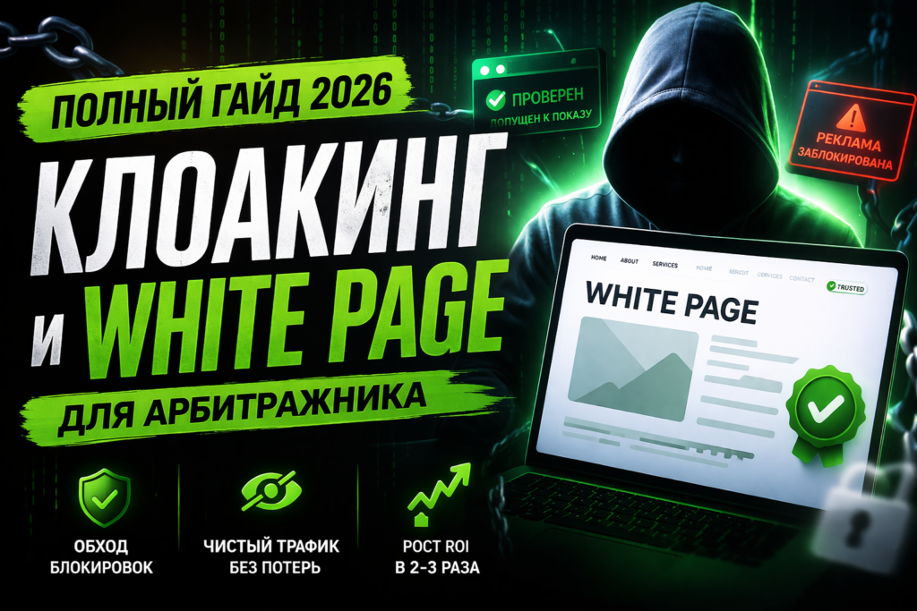 Клоакинг и White Page для арбитражника в 2026: полный гайд