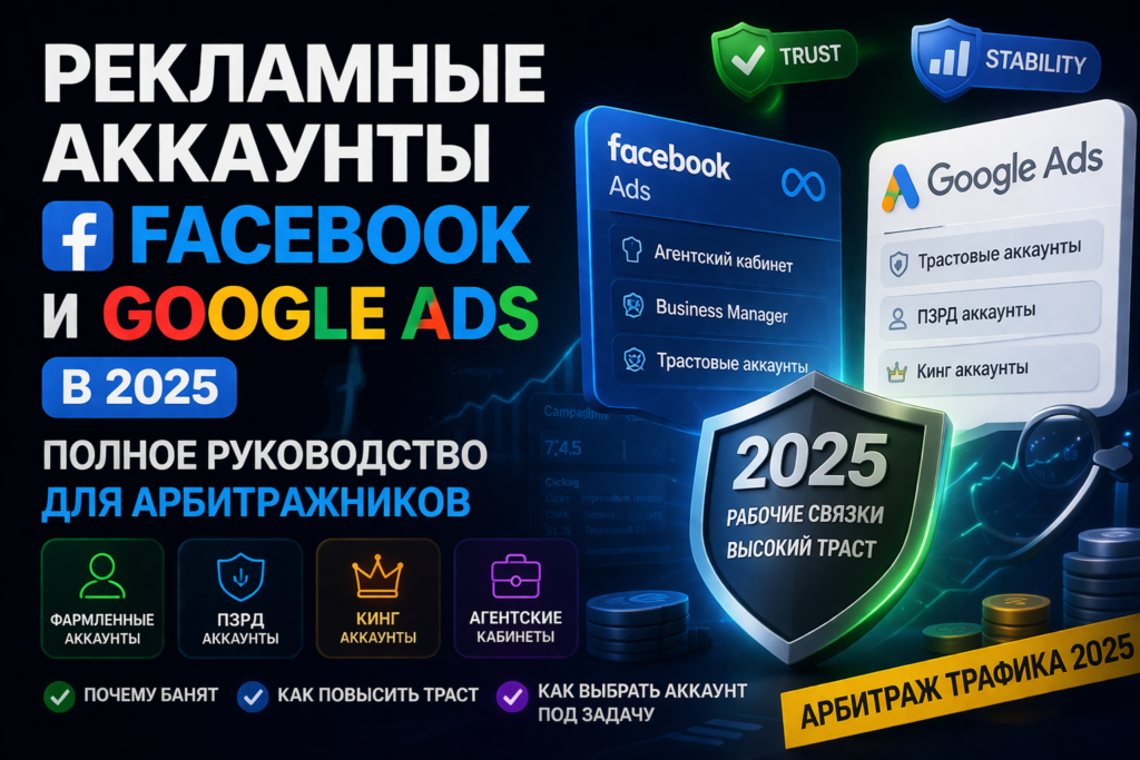 Рекламные аккаунты Facebook и Google Ads в 2026: полное руководство для арбитражников