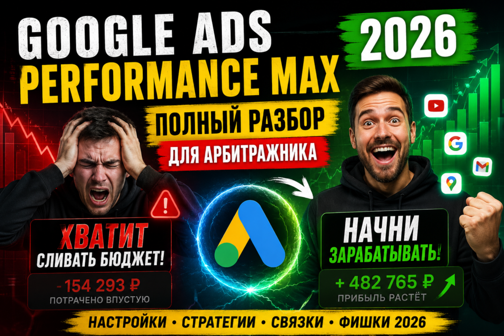 Google Ads Performance Max 2026: полный разбор для арбитражника