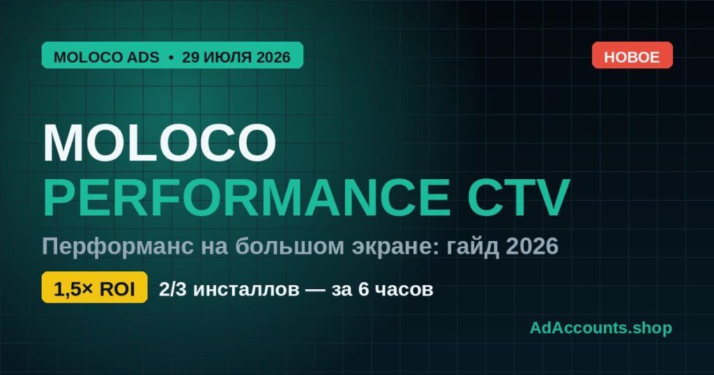 Moloco Performance CTV 2026 — перформанс на CTV для арбитражника