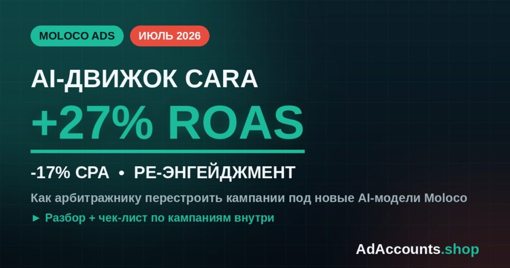 Moloco CARA 2026: AI-движок и новые модели ре-энгейджмента для арбитража трафика