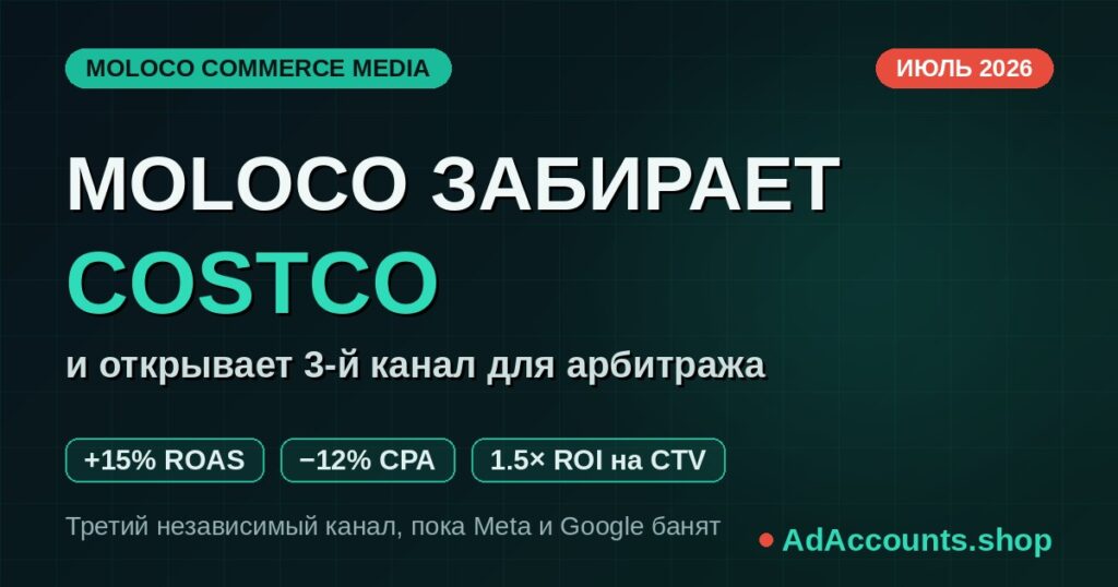 Moloco Commerce Media и сделка с Costco в 2026 — обложка статьи для арбитражников и медиабайеров