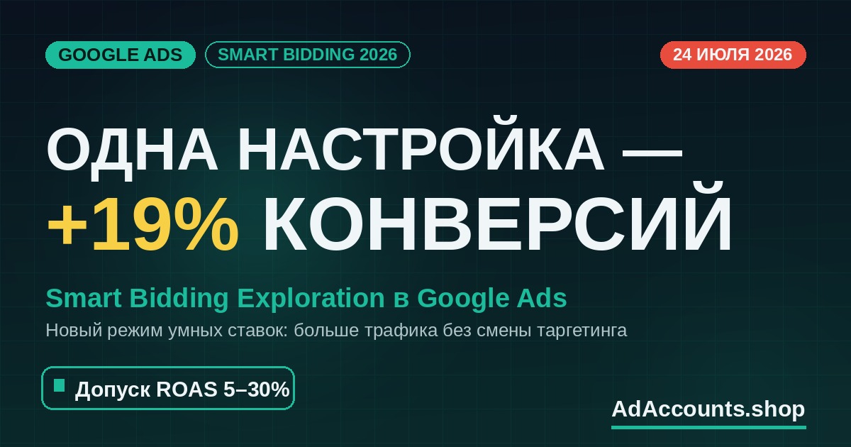 Smart Bidding Exploration в Google Ads 2026 — гайд по умным ставкам для арбитражника