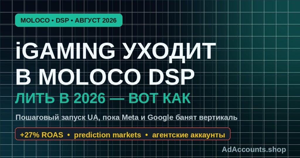 Moloco DSP для iGaming и prediction markets в 2026 — гайд по запуску UA-кампаний для арбитражника