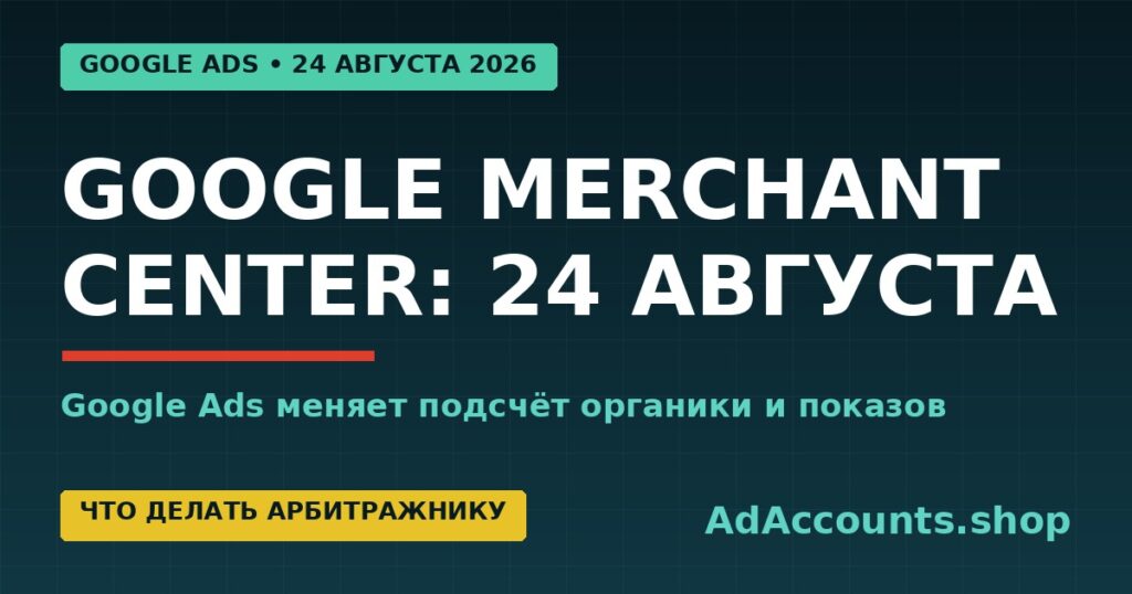 Обложка статьи: обновление отчётности Merchant Center в Google Ads с 24 августа 2026 года