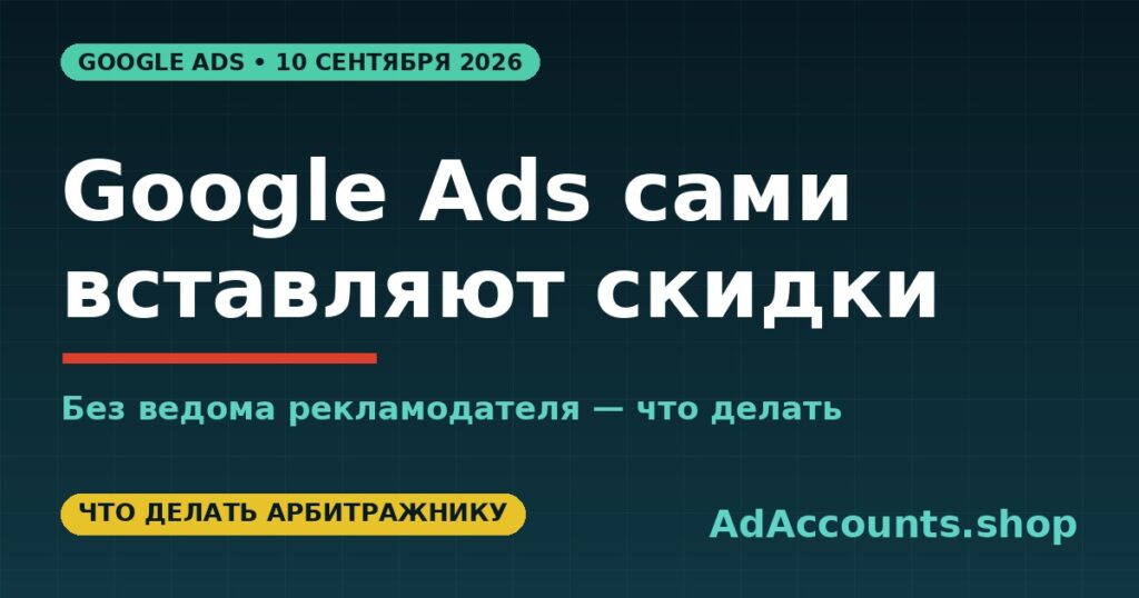 Автоматические промоакции в Google Ads — обложка статьи