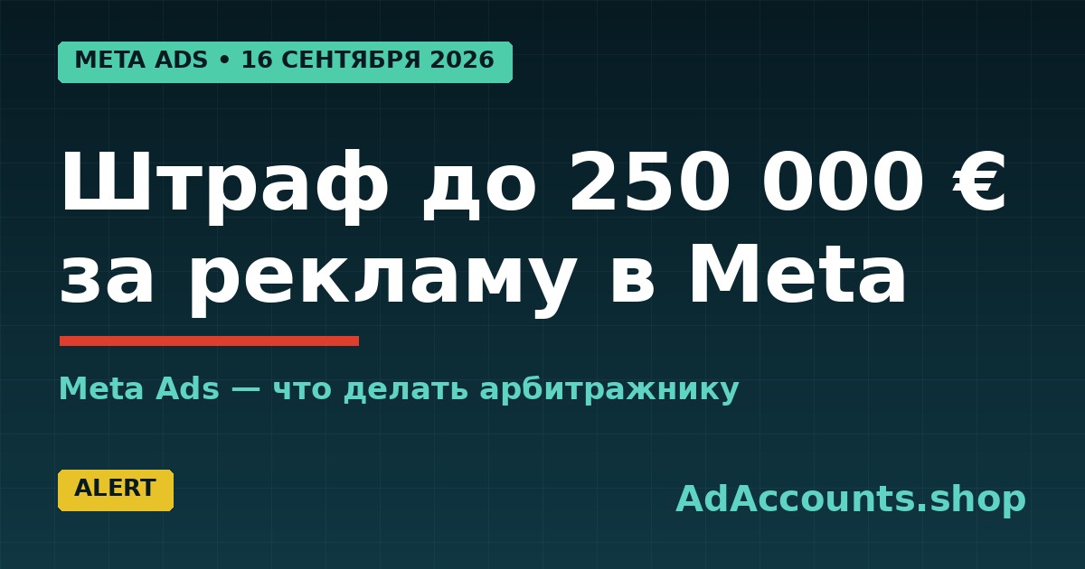Meta Ads — суд Франкфурта отменил статус хостинг-провайдера, штраф до 250 000 евро за поддельную рекламу