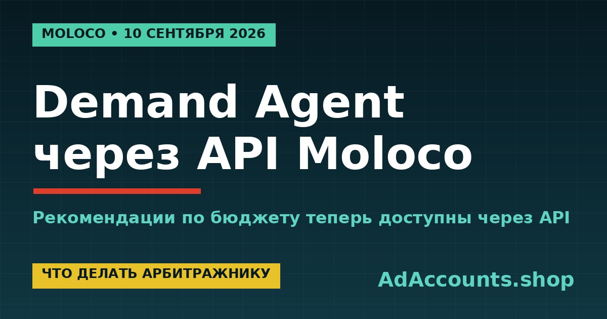 Demand Agent через API Moloco — что делать арбитражнику трафика