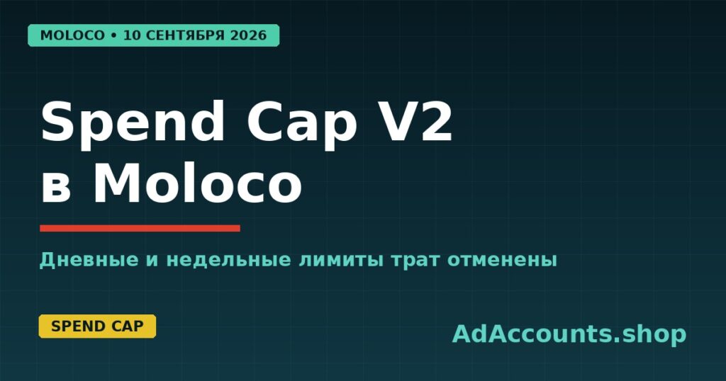 Spend Cap V2 в Moloco Ads Manager с 10 сентября 2026 года