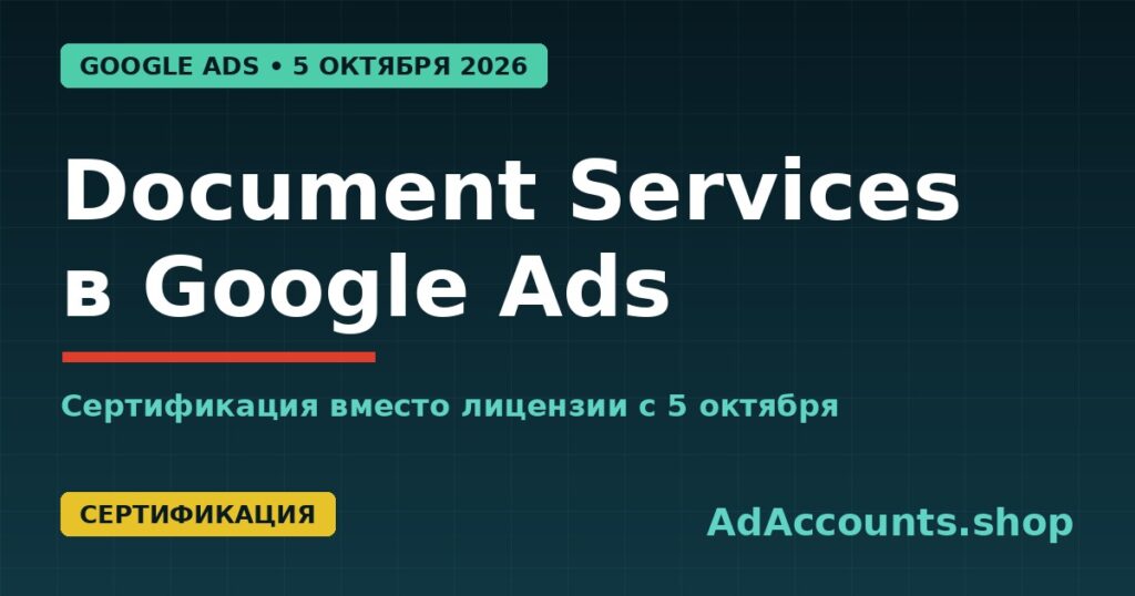 Обложка статьи: Government Documents and Services Policy в Google Ads с 5 октября 2026