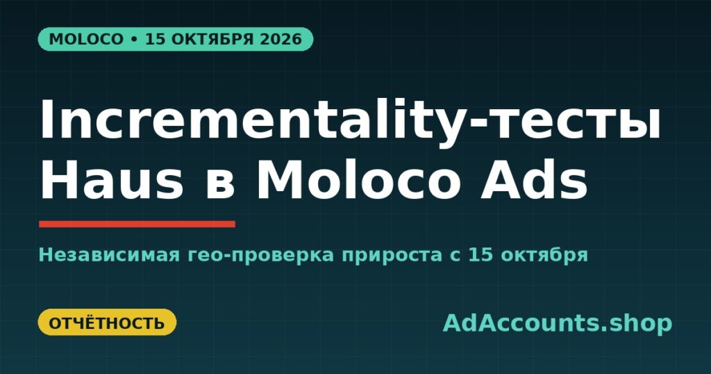 Партнёрство Moloco Ads и Haus: независимое incrementality-измерение geo-holdout для mobile app и CTV кампаний